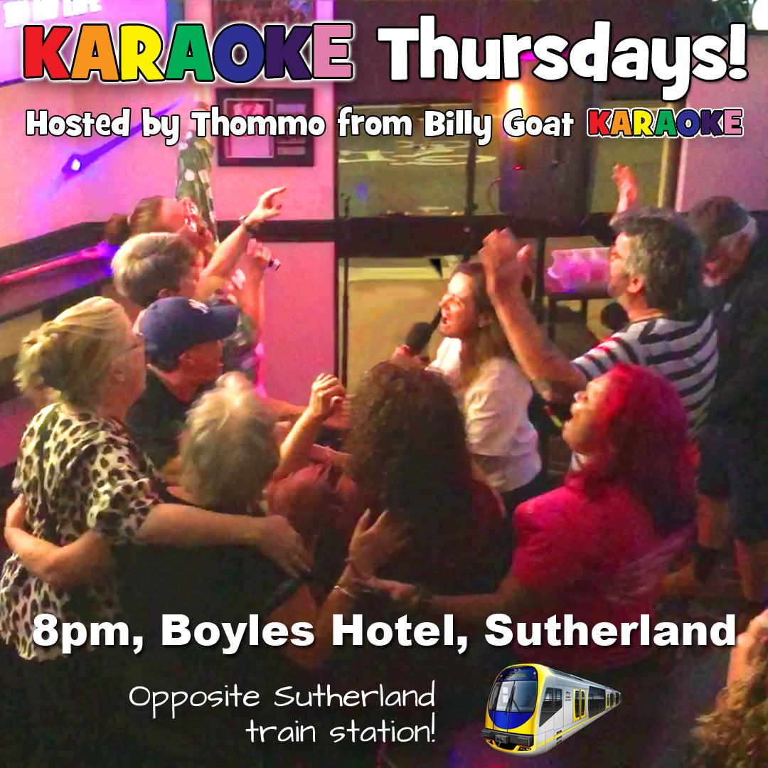Thursday Karaoke Sydney at Boyles Sutherland Hotel