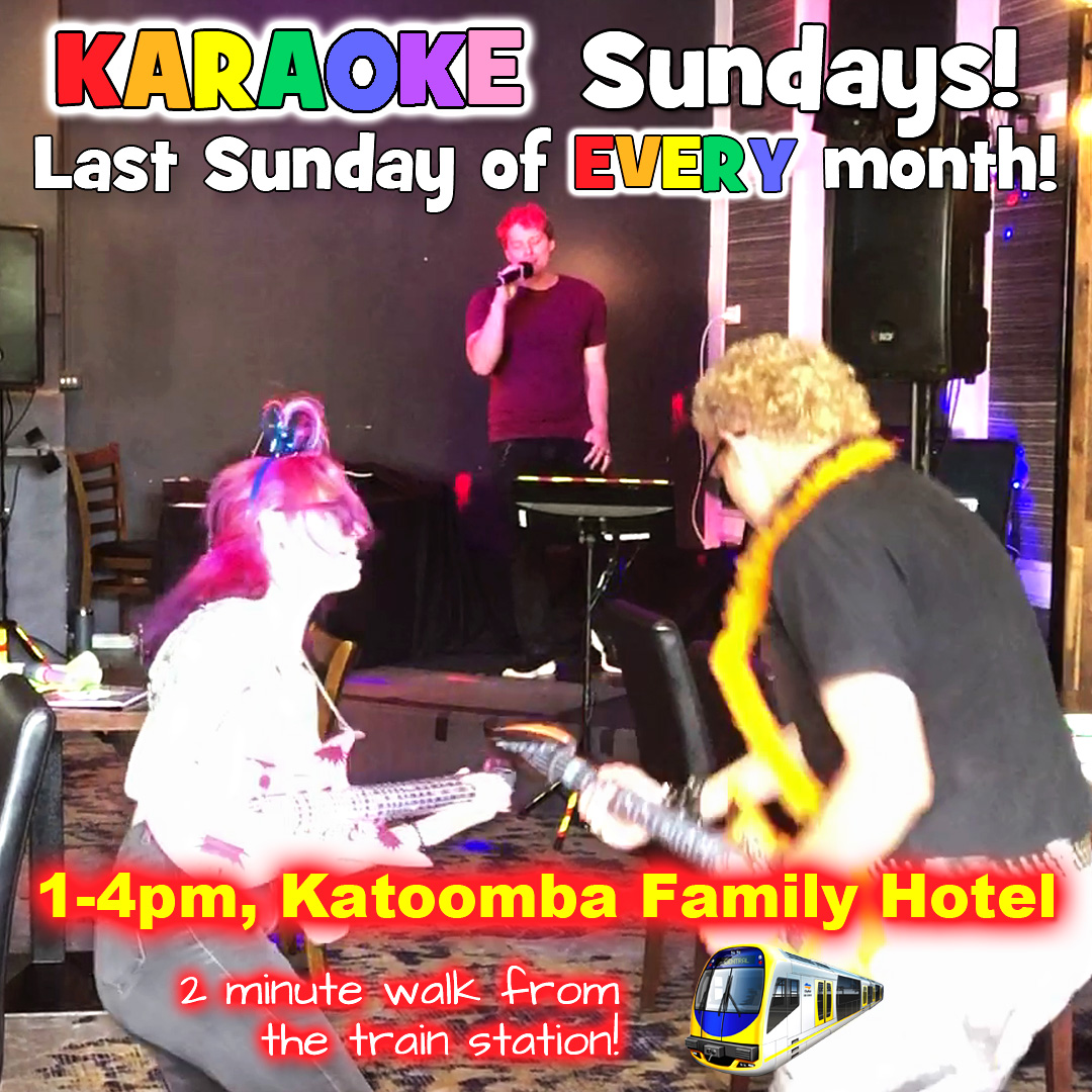 Sunday afternoon hosted karaoke at Katoomba Family Hotel, Sydney Blue Mountains